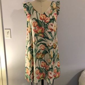 Tulip Ruffle Sleeve Dress